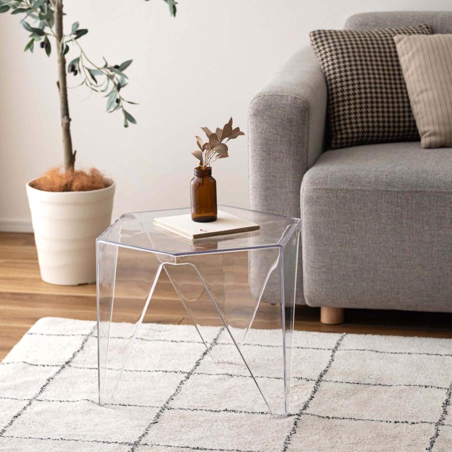 サイドテーブル おしゃれ ポリカーボネート 透明感 クリアー ソファサイド ベッドサイド ナイトテーブル コーヒーテーブル モダン ミッドセンチュリー カフェ |  | 12