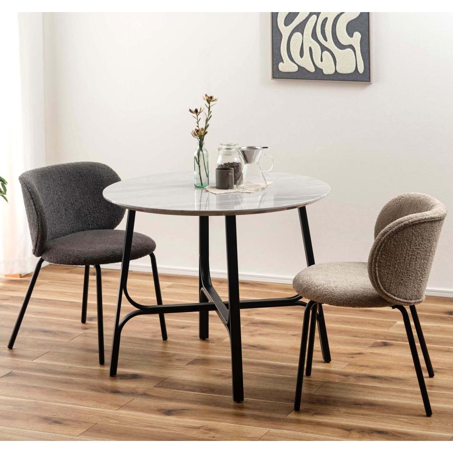 ラウンド ダイニング テーブル ナチュラル スチール 丸 円形 72cm ラウンド ダイニング テーブル ナチュラル スチール 丸 円形 72cm