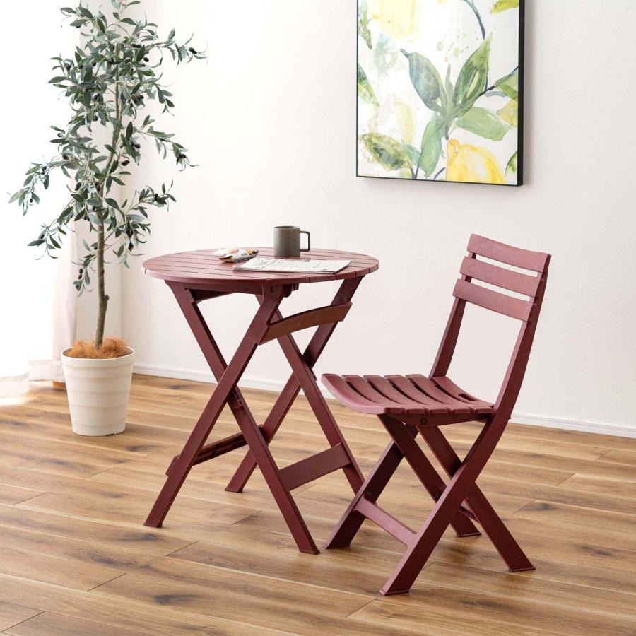 折りたたみテーブル おしゃれ 円形 丸形 フォールディング テーブル ガーデン ベランダ アウトドア キャンプ 省スペース収納 軽量 持ち運び 清潔 レトロ カフェ |  | 18