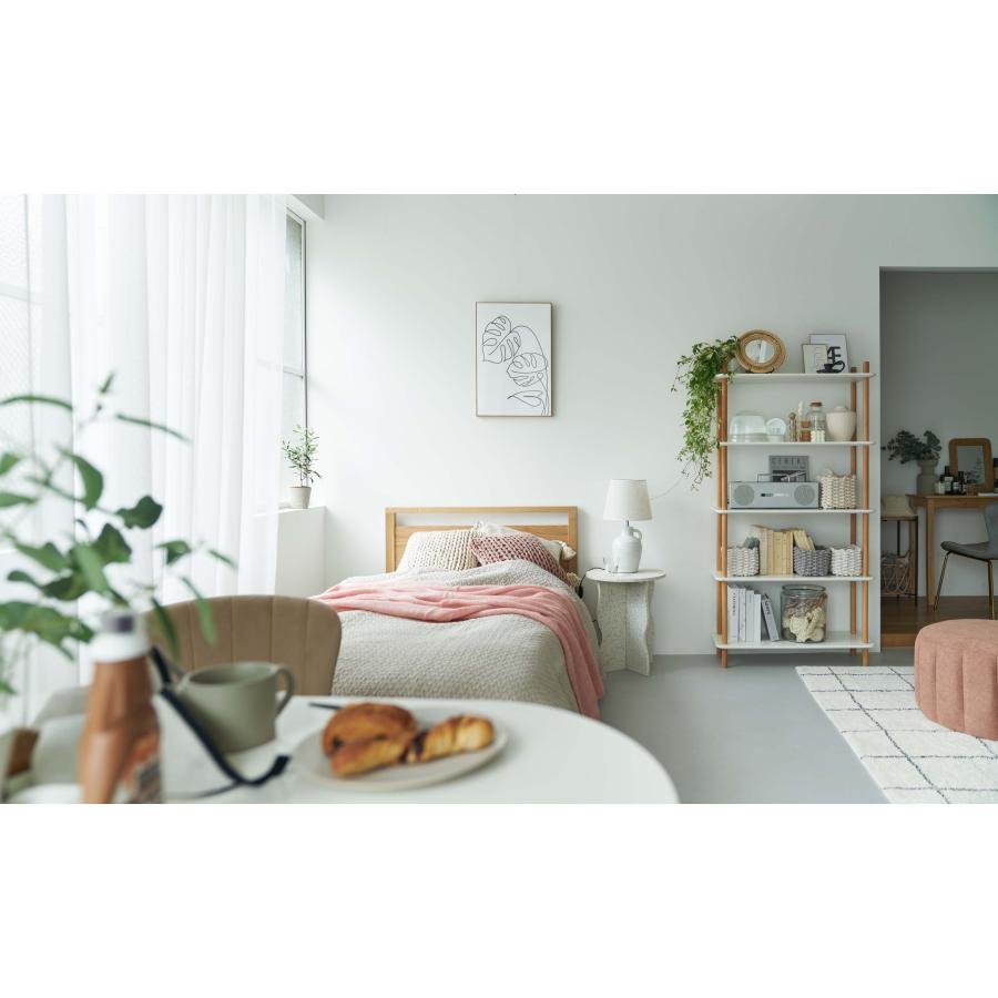 ラック 5段 シェルフ オープンシェルフ 天然木ビーチ 木製 簡単組立 工具不要 北欧 リビング ダイニング キッチン 書斎 寝室 クローゼット 玄関 薄型 収納 |  | 10