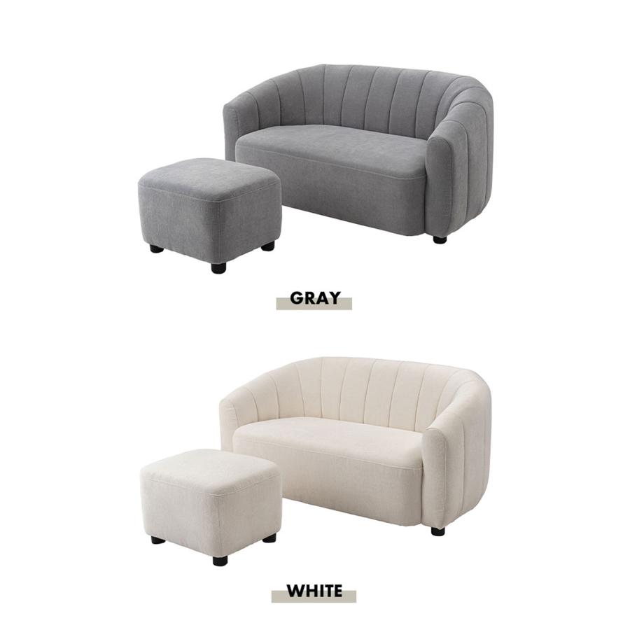 ソファー ソファ 2人掛け オットマン付き 肘掛け カウチソファ カウチタイプ スツール L字型 おしゃれ 北欧 ゆったり コンパクト ソファセット 背面ステッチ |  | 11