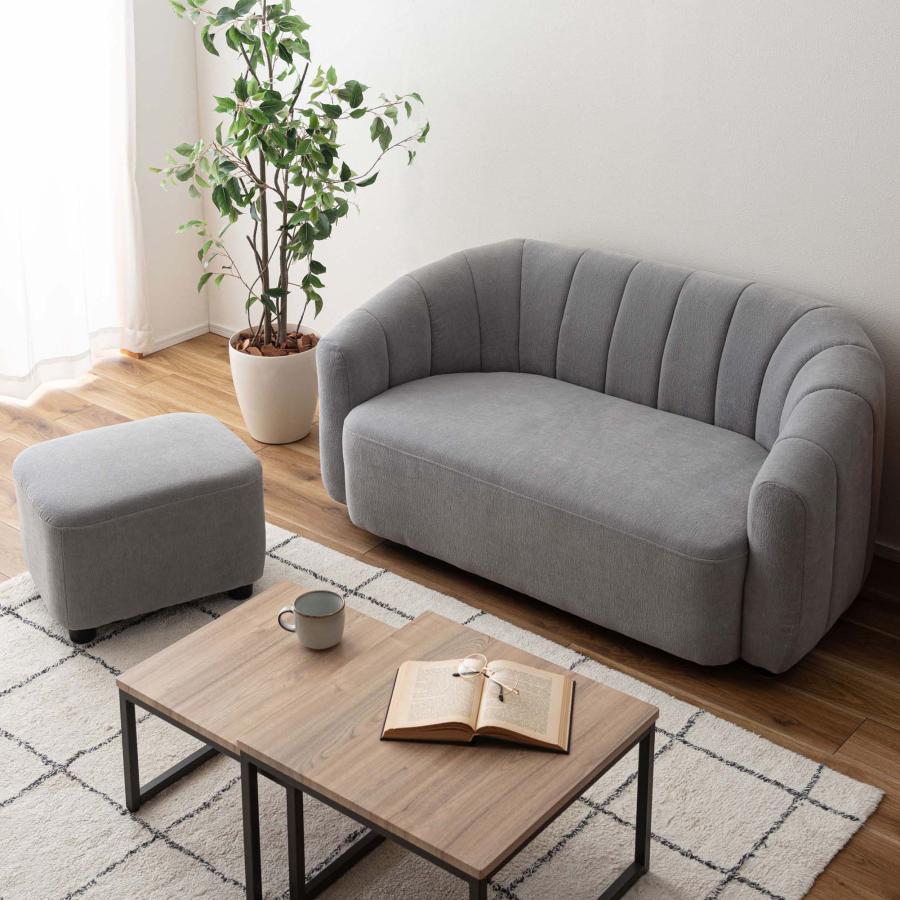 ソファー ソファ 2人掛け オットマン付き 肘掛け カウチソファ カウチタイプ スツール L字型 おしゃれ 北欧 ゆったり コンパクト ソファセット 背面ステッチ |  | 15