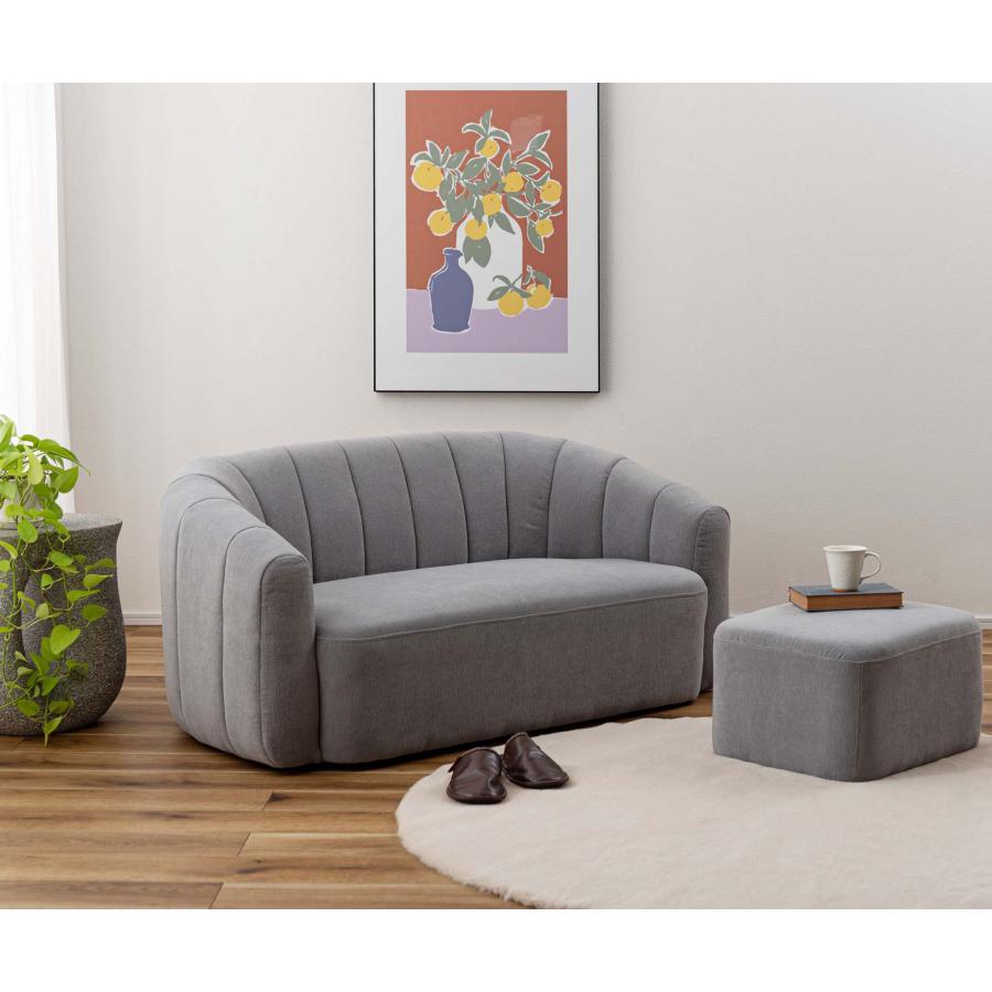 ソファー ソファ 2人掛け オットマン付き 肘掛け カウチソファ カウチタイプ スツール L字型 おしゃれ 北欧 ゆったり コンパクト ソファセット 背面ステッチ |  | 20