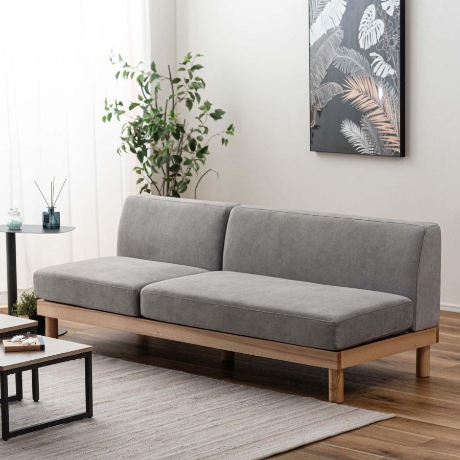 ソファー ソファ 3人掛け ウッドフレーム 天然木 脚付き ロースタイル可 フロアソファ ポケットコイル おしゃれ 北欧 モジュールソファ 組み換えソファ |  | 13