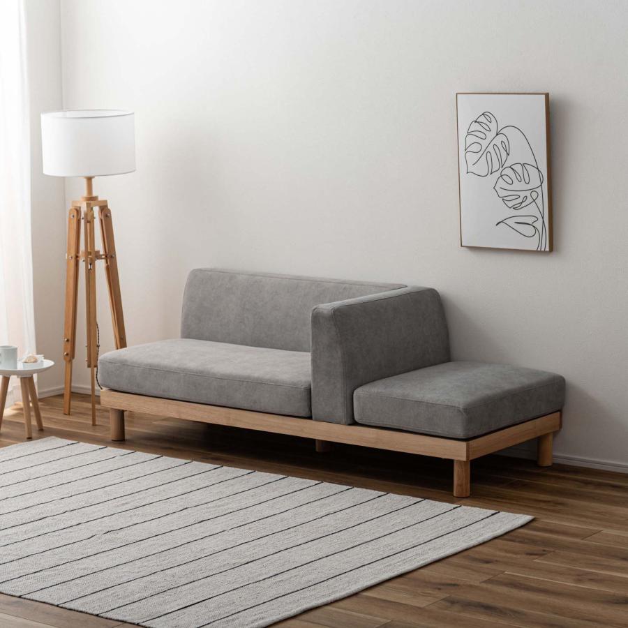 ソファー ソファ 3人掛け ウッドフレーム 天然木 脚付き ロースタイル可 フロアソファ ポケットコイル おしゃれ 北欧 モジュールソファ 組み換えソファ |  | 15