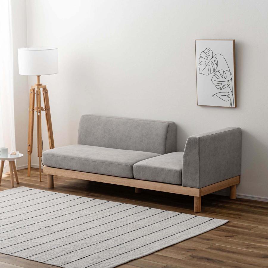 ソファー ソファ 3人掛け ウッドフレーム 天然木 脚付き ロースタイル可 フロアソファ ポケットコイル おしゃれ 北欧 モジュールソファ 組み換えソファ |  | 16