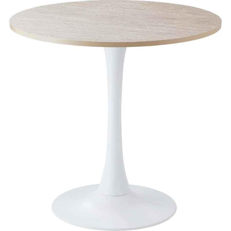 円形テーブル ラウンド カフェテーブル ダイニングテーブル 一本脚 大理石調 直径80cm 高さ73.5cm おしゃれ かわいい 北欧 モダン 丸テーブル お手入れ簡単 |  | 01