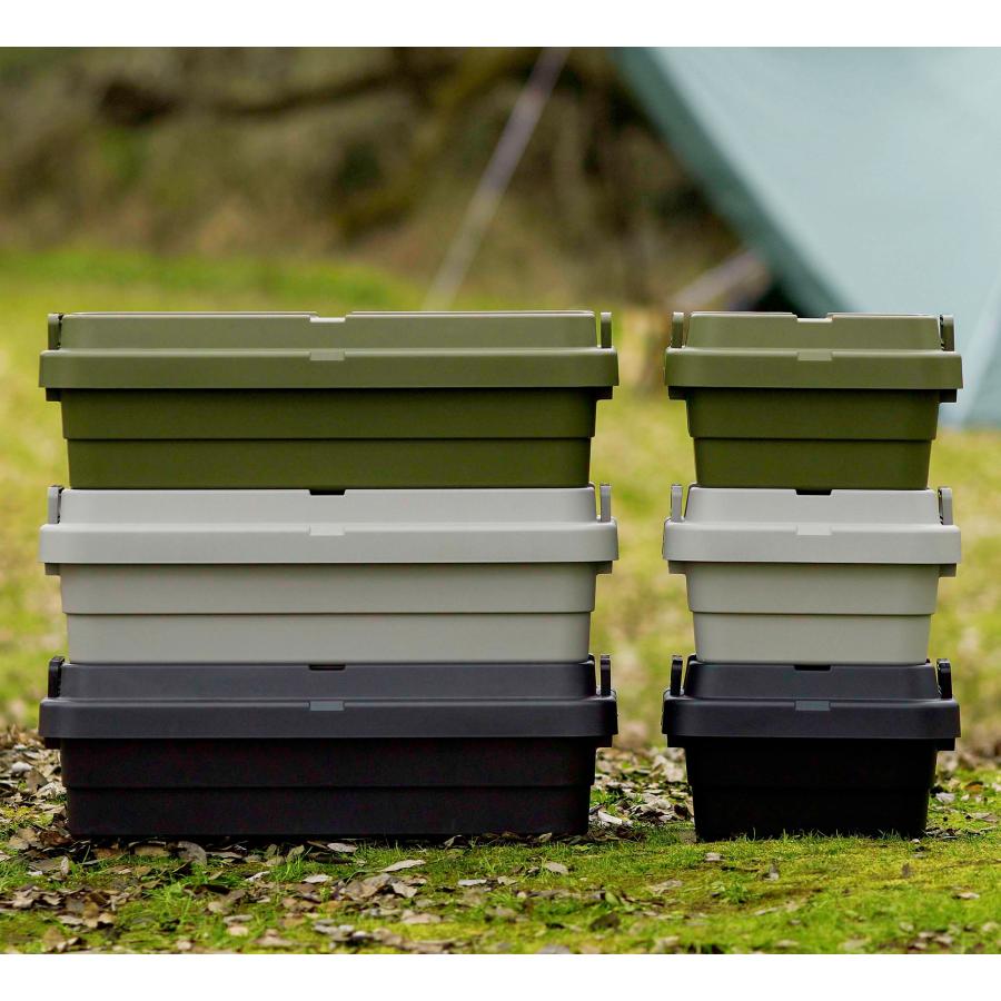 トランクカーゴ 40L 座れる 収納ボックス 耐荷重100kg テーブル 収納ケース コンテナボックス 積み重ね 防災収納 取っ手ロック ベルトガイド |  | 13