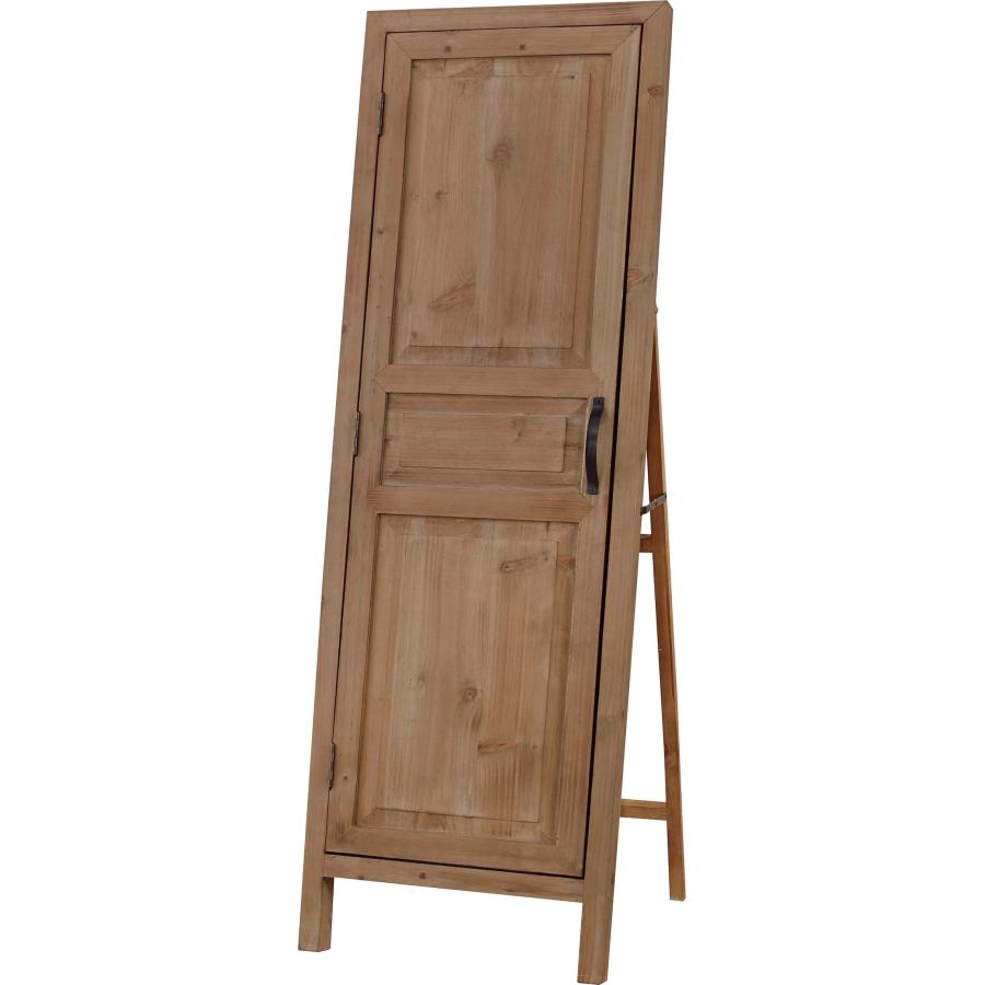 鏡 ミラー スタンドミラー 全身 姿見 収納 天然木 木製 ウッド 北欧 モダン おしゃれ アンティーク ヴィンテージ 扉付きウッドスタンドミラー |  | 02