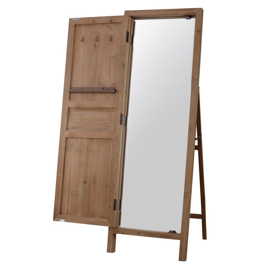 鏡 ミラー スタンドミラー 全身 姿見 収納 天然木 木製 ウッド 北欧 モダン おしゃれ アンティーク ヴィンテージ 扉付きウッドスタンドミラー |  | 04