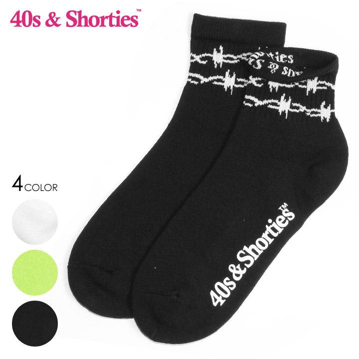 Sale セール 40s Shorties 靴下 ソックス メンズ Barb Wire Half Socks 春夏 40subrbssu 3direct 通販 Yahoo ショッピング