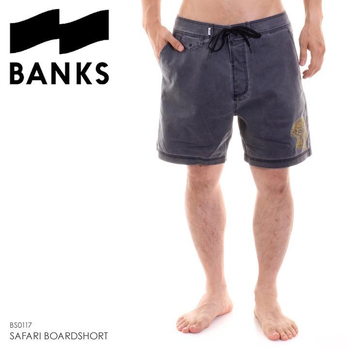 Banks サーフパンツ メンズ Safari Boardshort Bs0117 18夏 ブラック 32 Bk18spbs0117 3direct 通販 Yahoo ショッピング
