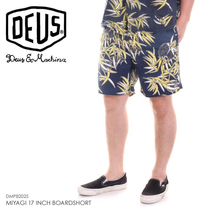 Deus Ex Machina サーフパンツ メンズ Miyagi 17 Inch Boardshort Dmp025 18春夏 ネイビー イエロー 28 30 32 34 Supersport Tn