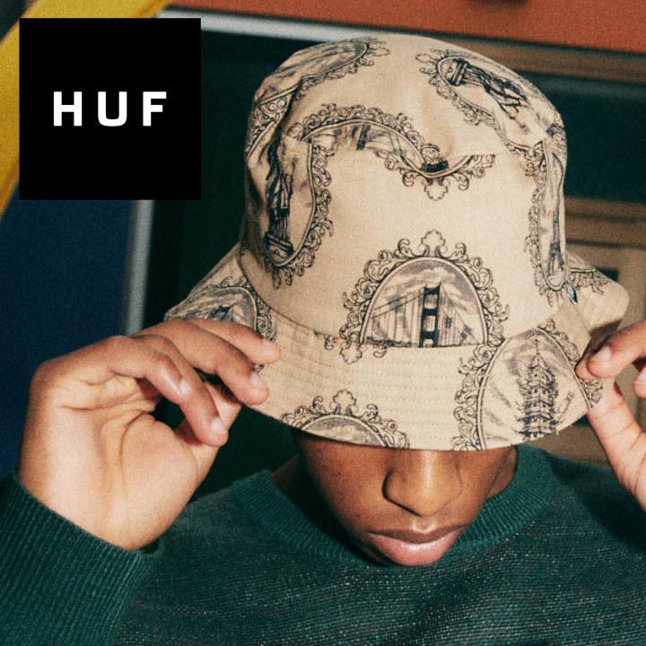 Huf ハフ バケットハット メンズ Landmark Bucket Hat Htfa21 Hf21faht 3direct 通販 Yahoo ショッピング