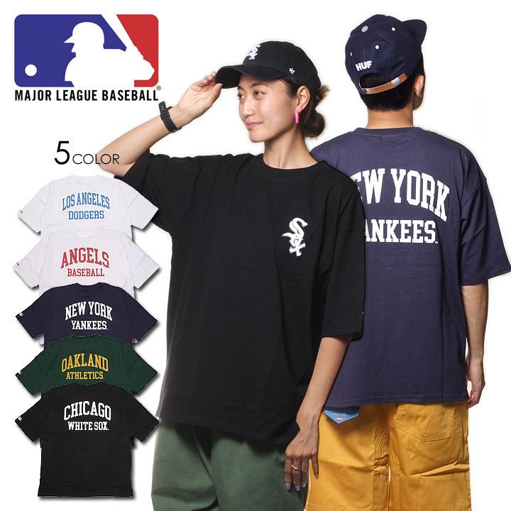 MLB Tシャツ メンズ 半袖 メジャーリーグベースボール ストリート ヒップホップ ユニセックス ブランド LOGO TEE MB14720｜3direct