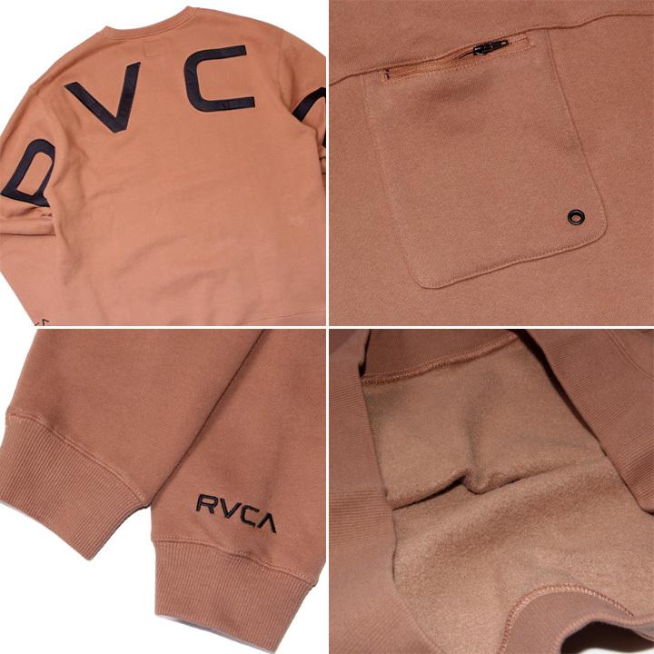 RVCA ルーカ トレーナー メンズ ブランド レディース ユニセックス ジップポケット アーチロゴ ストリート サーフ サーフィン FAKE CR BB042-003｜3direct｜06