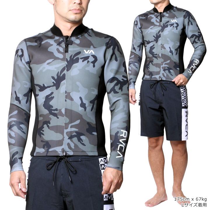 RVCA ルーカ ウェットスーツ タッパー 長袖 メンズ 7月9月 サーフ ブランド フルジップ 2MM BALANCE FRONT ZIP