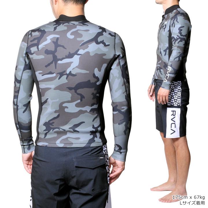 RVCA ルーカ ウェットスーツ タッパー 長袖 メンズ 7月9月 サーフ ブランド フルジップ 2MM BALANCE FRONT ZIP