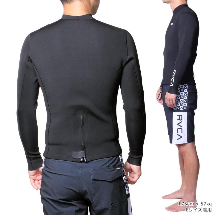 RVCA ルーカ ウェットスーツ タッパー 長袖 メンズ 7月9月 サーフ ブランド バックジップ 2MM BALANCE BACK ZIP