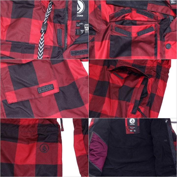 VOLCOM スノーウェア レディース TAYLOR JACKET 2017-2018 秋冬 H0651805 ブラック/モスグリーン/レッド/ネイビー XS/S/M/L/XL 