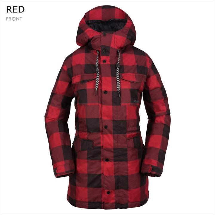 VOLCOM スノーウェア レディース TAYLOR JACKET 2017-2018 秋冬 H0651805 ブラック/モスグリーン/レッド/ネイビー XS/S/M/L/XL 