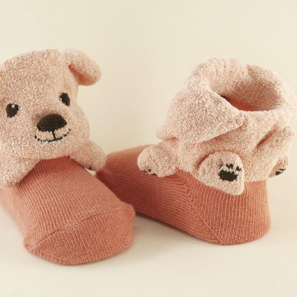 靴下 かわいい 手のひらサイズ ワンチャン 耳や足が飛び出た 立体 ソックス 子犬 3Dsocks |  | 02