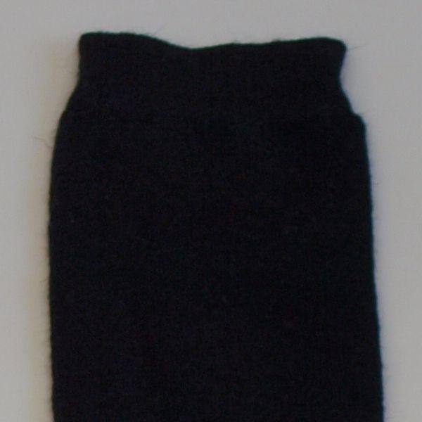 毛混レディース黒（ブラック）ハイソックス・2足組　日本製 |  | 02