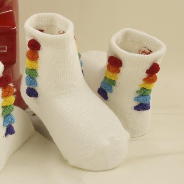 色鮮やかな立体カラフルポップコーン立体靴下3Dsocks |  | 02