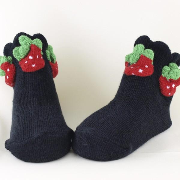 ベビー靴下　イチゴ　かわいい　　いちごソックス　3Dsocks　日本製｜3dsocks｜02