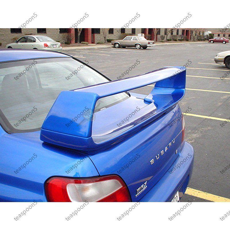 アウトレットの場合 スバル インプレッサ WRX セダン 2002-2007 リア トランクスポイラー 色塗装 ウィング ABS製 OE Subaru Impreza