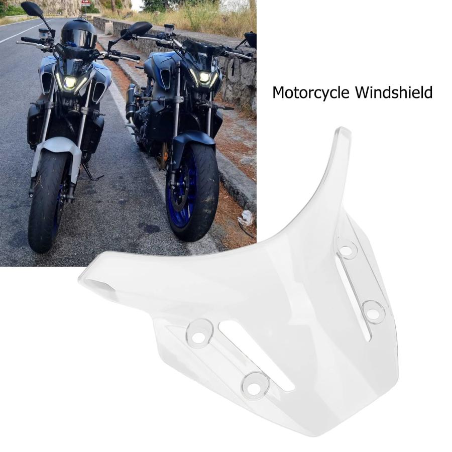 オートバイのフロントガラス、KIMISS フロントガラス ヘッドライト ウィンドスクリーン ディフレクター フェアリング ひび割れ防止 傷防止 MT-09 2021以降用(白)｜3gastu-store｜05