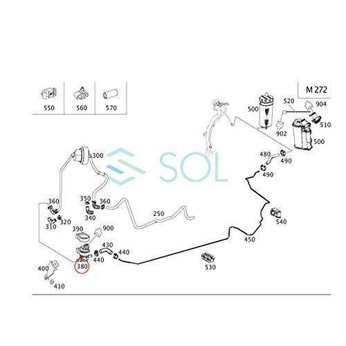 ベンツ W204 W207 W221 W216 フューエルパージバルブ C180 C200 C250 C300 C350 E350 E550 S350 S500 S550 S600 S63 S65 CL550 CL600 CL63 CL65 0004708593 0004｜3gastu-store｜04