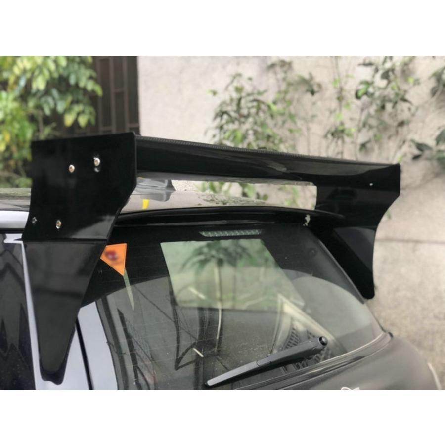 クリスマスツリー特価！ 車 外装 Car-styling For Mini Cooper S R56 M7 Style Carbon Fiber Roof Spoiler Aluminum End C