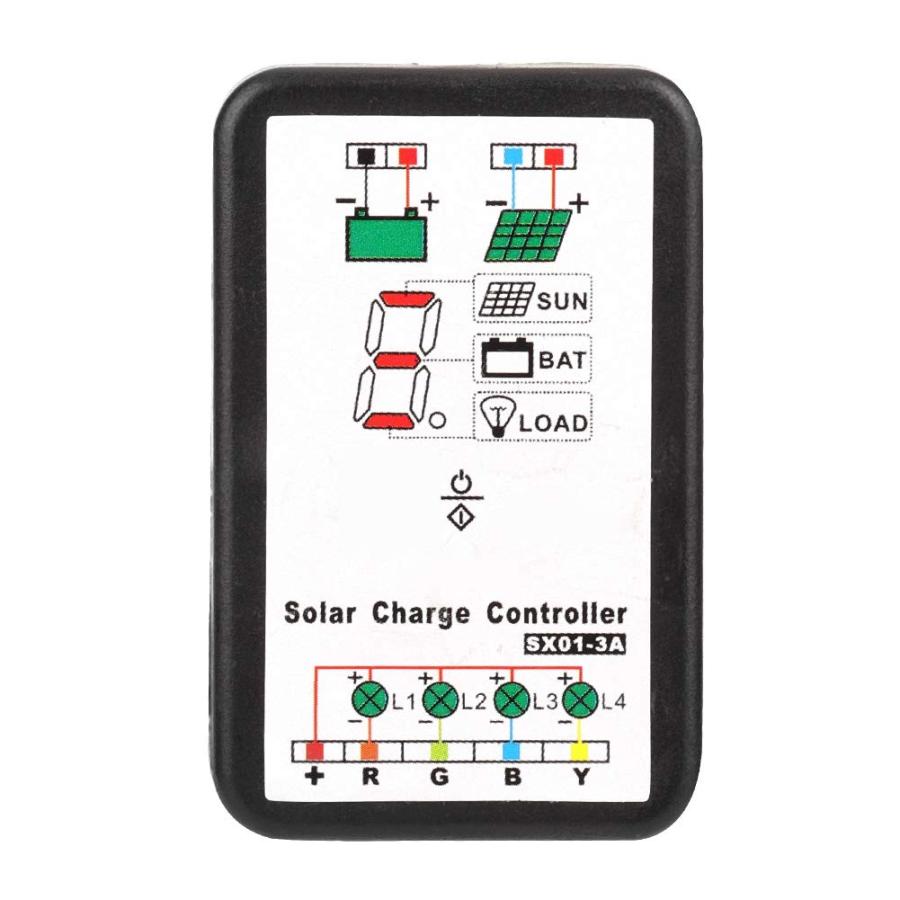 ソーラーコントローラー、Qii lu 6V 12V PWM ABSソーラーコントローラー、リチウムおよびニッケル水素バッテリー用のソーラー充電コントローラーサポート｜3gastu-store｜03
