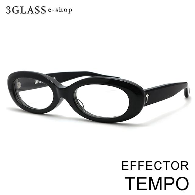 effector, メガネ EFFECTOR エフェクター TEMPO テンポ 1カラー ブラック フルリム
