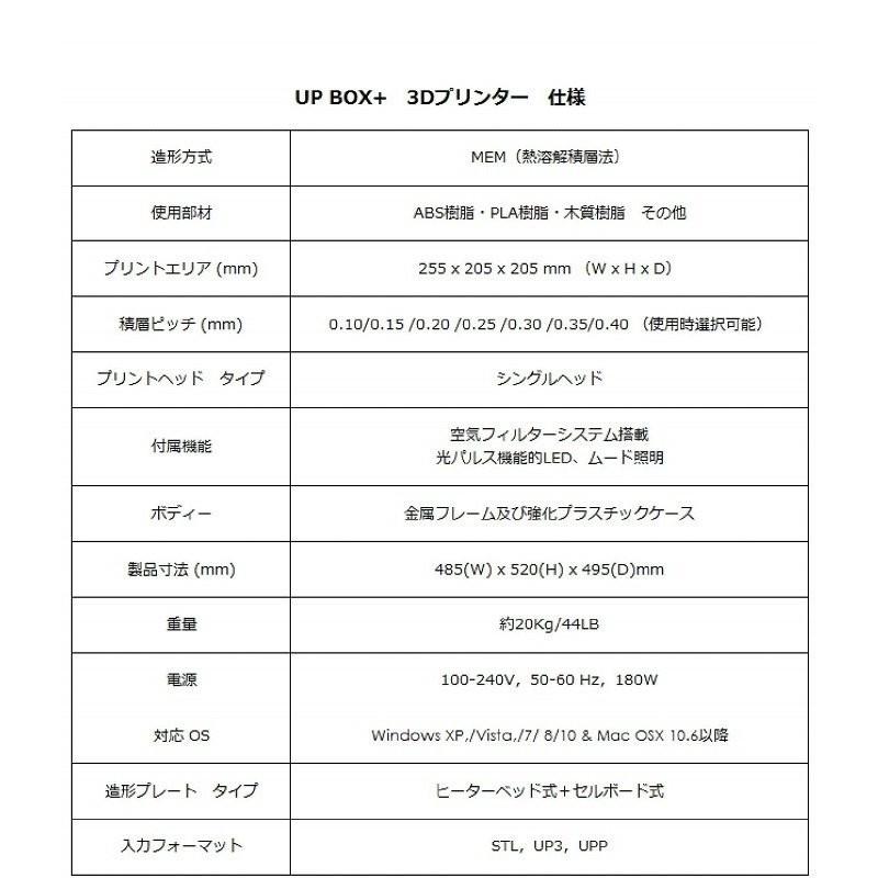 3Dプリンター Tiertime UP BOX＋（プラス） :zbqdd19sff:参次元工房