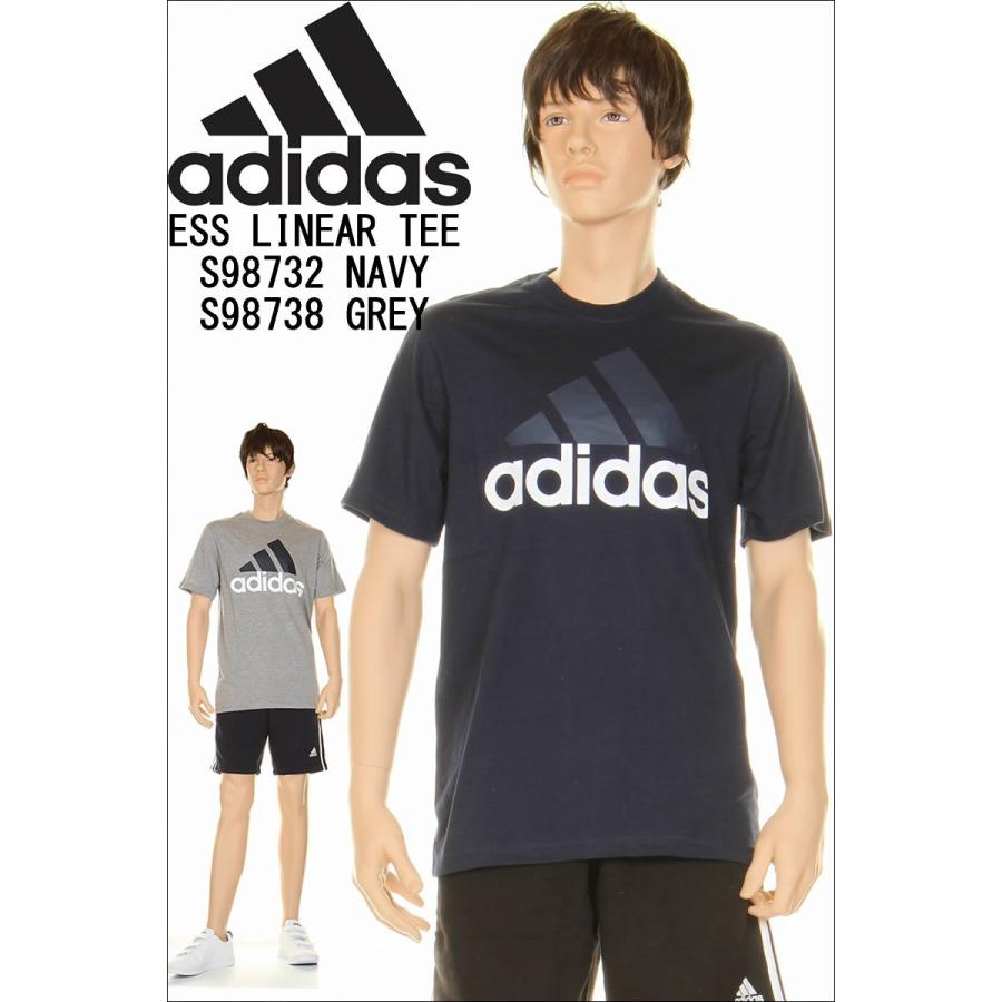 訳有 adidas アディダス ESS LINEAR TEE S98732 S98738 リニアロゴティー 半袖Tシャツ トレーニング ウェア ジム  :adi-02-0002:スリーラブ - 通販 - Yahoo!ショッピング