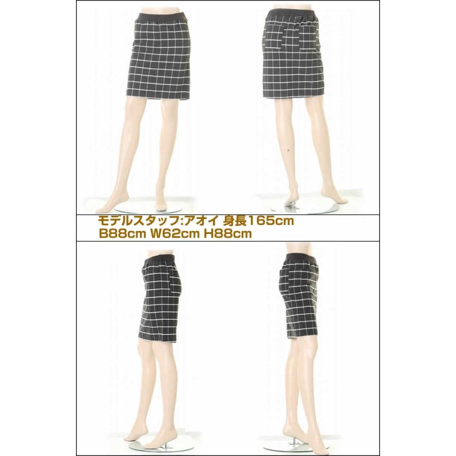 サンプル品 BRAPPERS ブラッパーズ GBRG10E チェック ひざ丈 スカート