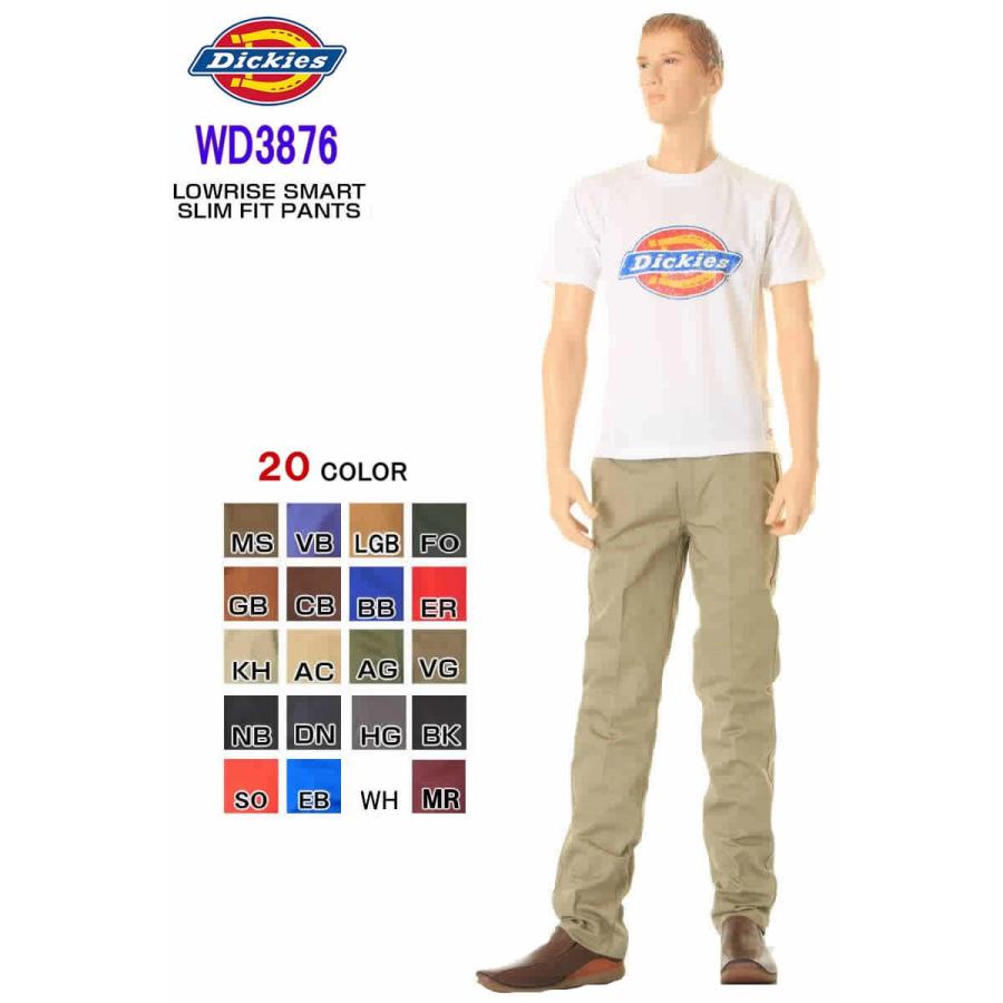 Dickies Wd3876 ディッキーズwd3876 色 Chino Pants Work Pants チノパン スリムワークパンツ Dickies3876 Dk 58 0070 スリーラブ 通販 Yahoo ショッピング