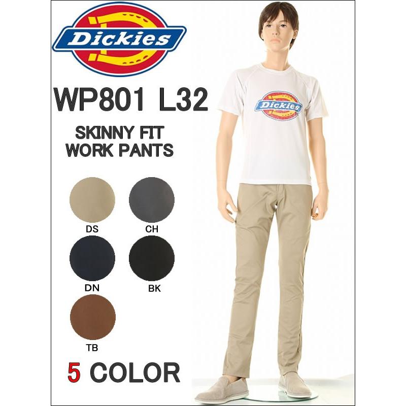 Dickies ディッキーズ WP801 L32 SKINNY FIT WORK PANTS スキニーフィットパンツ LOT WP801