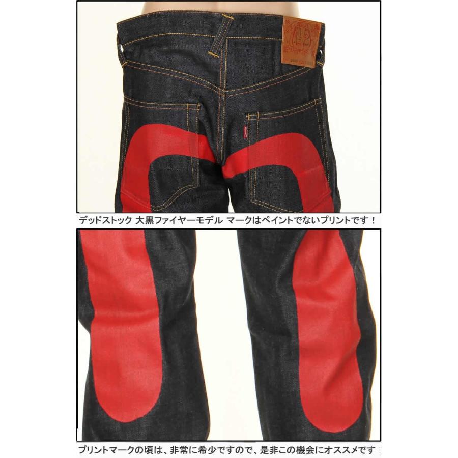 エヴィスジーンズ 38〜42in DEAD STOCK 大黒レッド プリント エヴィスジーンズ 38〜42in DEAD STOCK 大黒レッド プリント