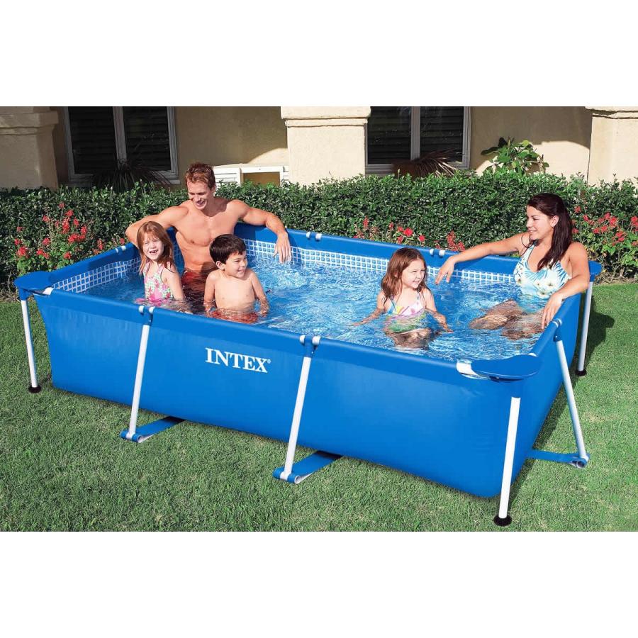Intex 271 インテックス Rectangular Frame Pool レクタングラ フレームプール 長方形 プール 幅260cm奥行160cm In 01 271 スリーラブ 通販 Yahoo ショッピング