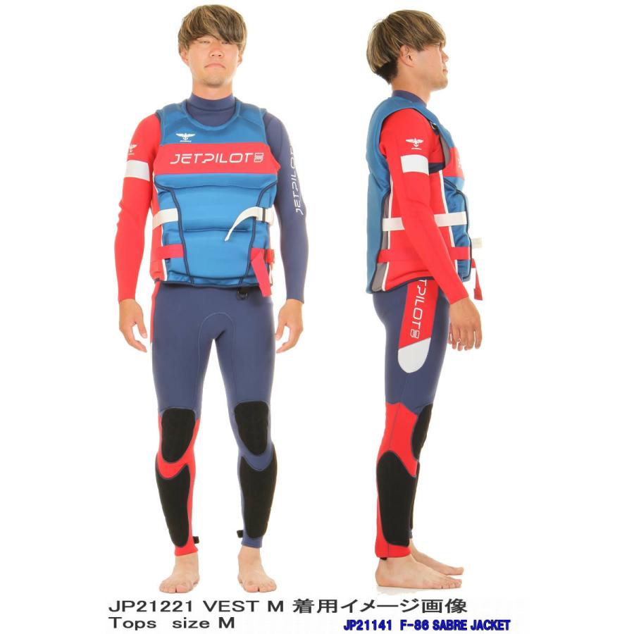 JET PILOT JP21221 XL RED/BLUE F-86 SABRE NEOPRENE CGA VEST ジェットパイロット F-86セイバーフライトネオプレンCGAベスト｜3love｜14