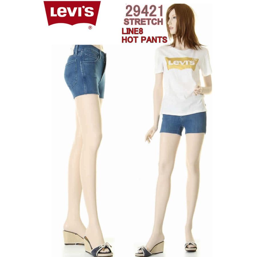 Levi's Ladies CUSTOM HOT PANTS SKINNY 29421-0005 リーバイス
