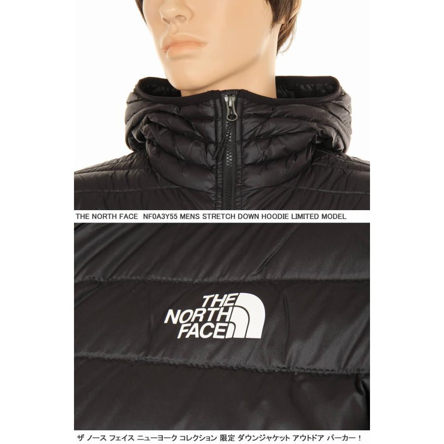 THE NORTH FACE NF0A3Y55 MEN STRETCH DOWN HOODIE JACKET ザ ノースフェイス ストレッチ ダウンジャケット TNF BLACK ブラック｜3love｜04