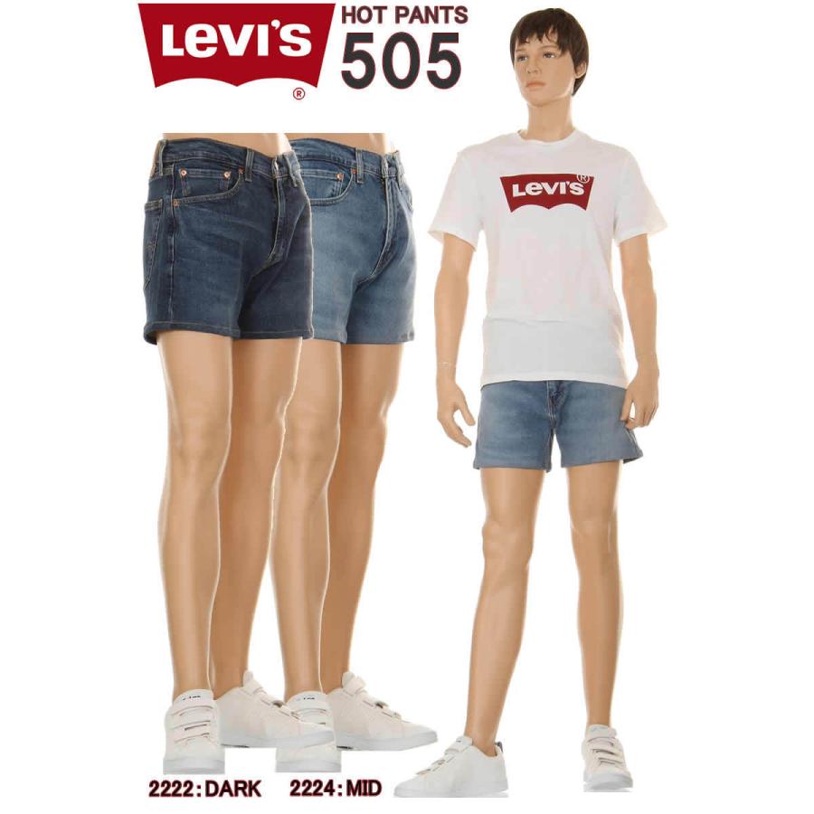 Levi's 505 CUSTOM HOT PANTS 00505-2222-2224 リーバイス デニム ホットパンツ カスタム 505 レギュラー ショートパンツ