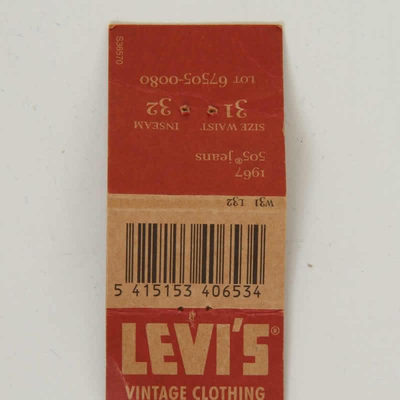 Levi's LEVI'S VINTAGE CLOTHING 67505-0080 1967年モデル Levi's LEVI'S VINTAGE CLOTHING 67505-0080 1967年モデル