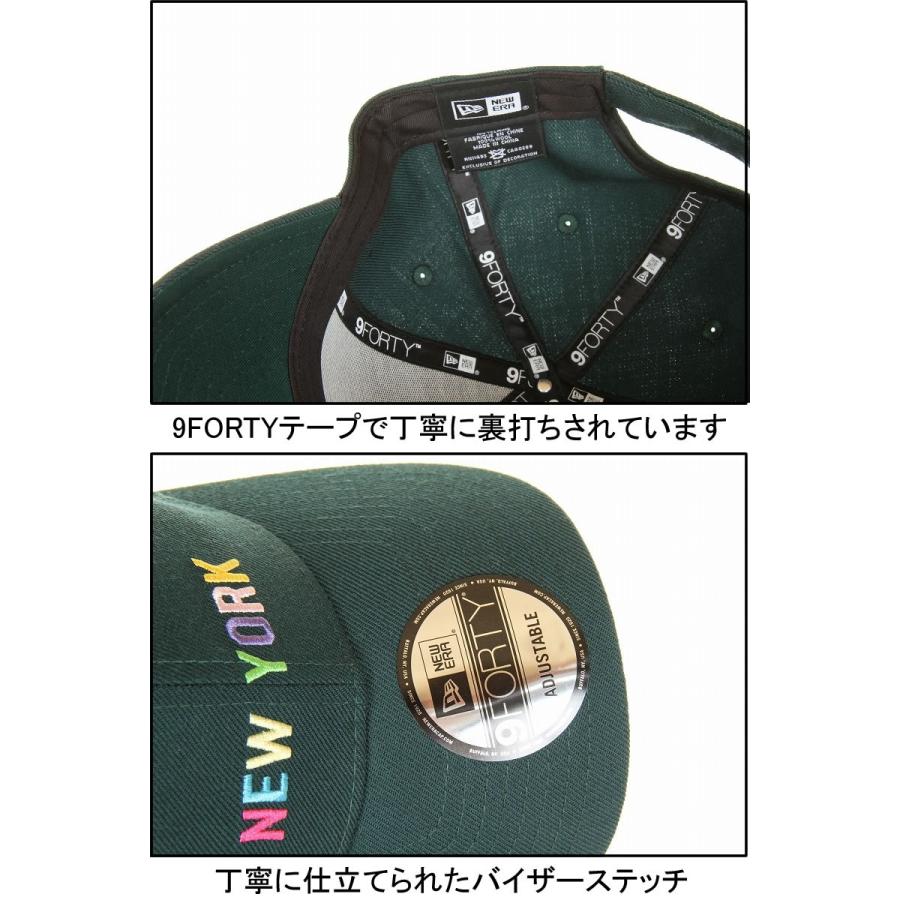 NEW ERA ニューエラ 9FORTY 940 BASICFAB MULTIC 11474825 11474826 11474827 マルチカラー マジックテープキャップ｜3love｜13