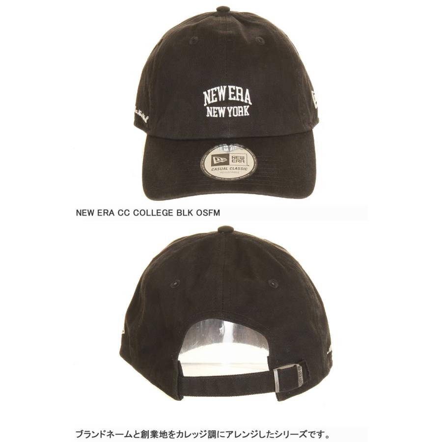 NEW ERA 13327987 CC COLLEGE BLK OSFM カジュアルクラシック College Logo カレッジロゴ NEW ERA NEW YORK ブラッ｜3love｜02