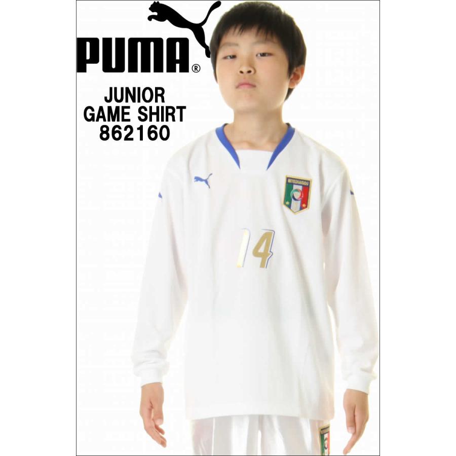 PUMA プーマ 862160 トップス150cm ジュニア 長袖ゲームウェア ゲームシャツ サッカープーマアパレルジャパン 番号入り